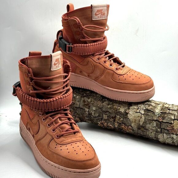 Nike Wmns SF Air Force 1 High 'Dusty Peach' - Picture 1 of 10
